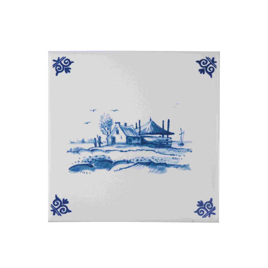 Royal Delft Dutch Heritage Tiles: Landscape 2
