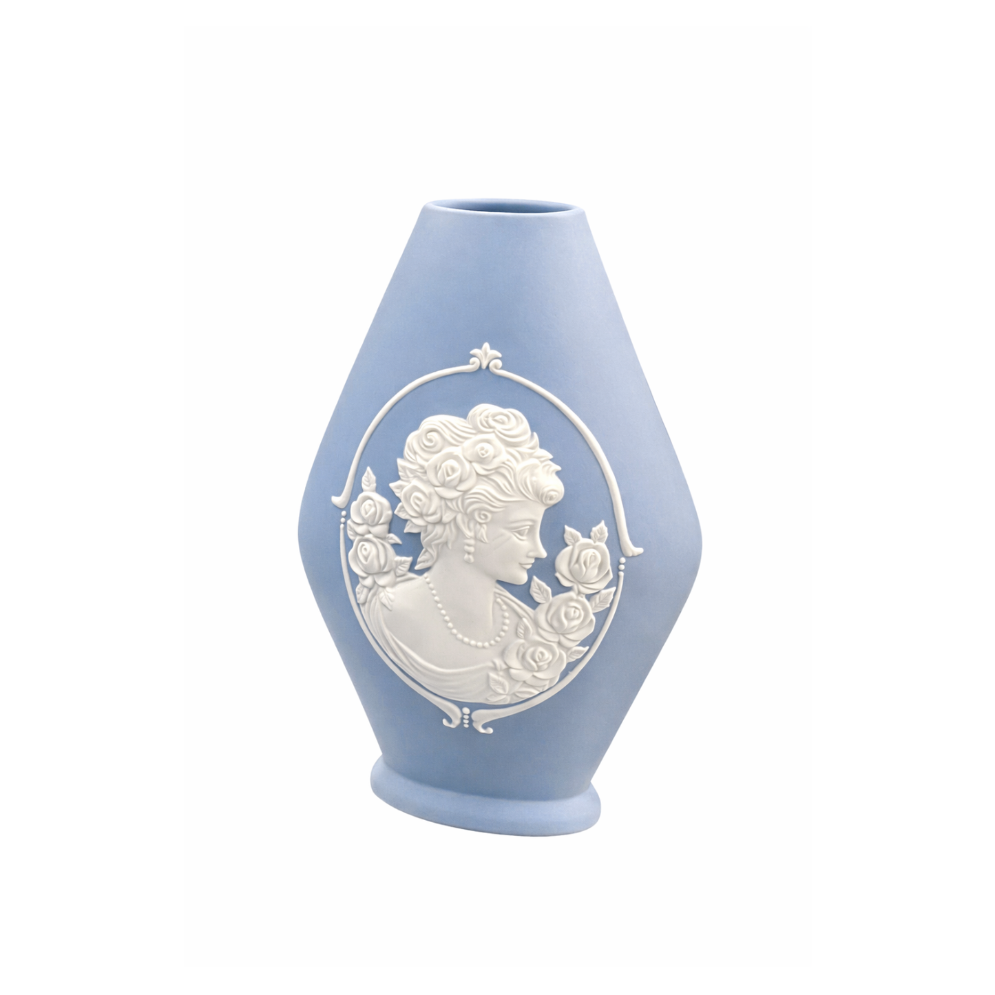 Yuka Blue & White Vase — San (No. 3)