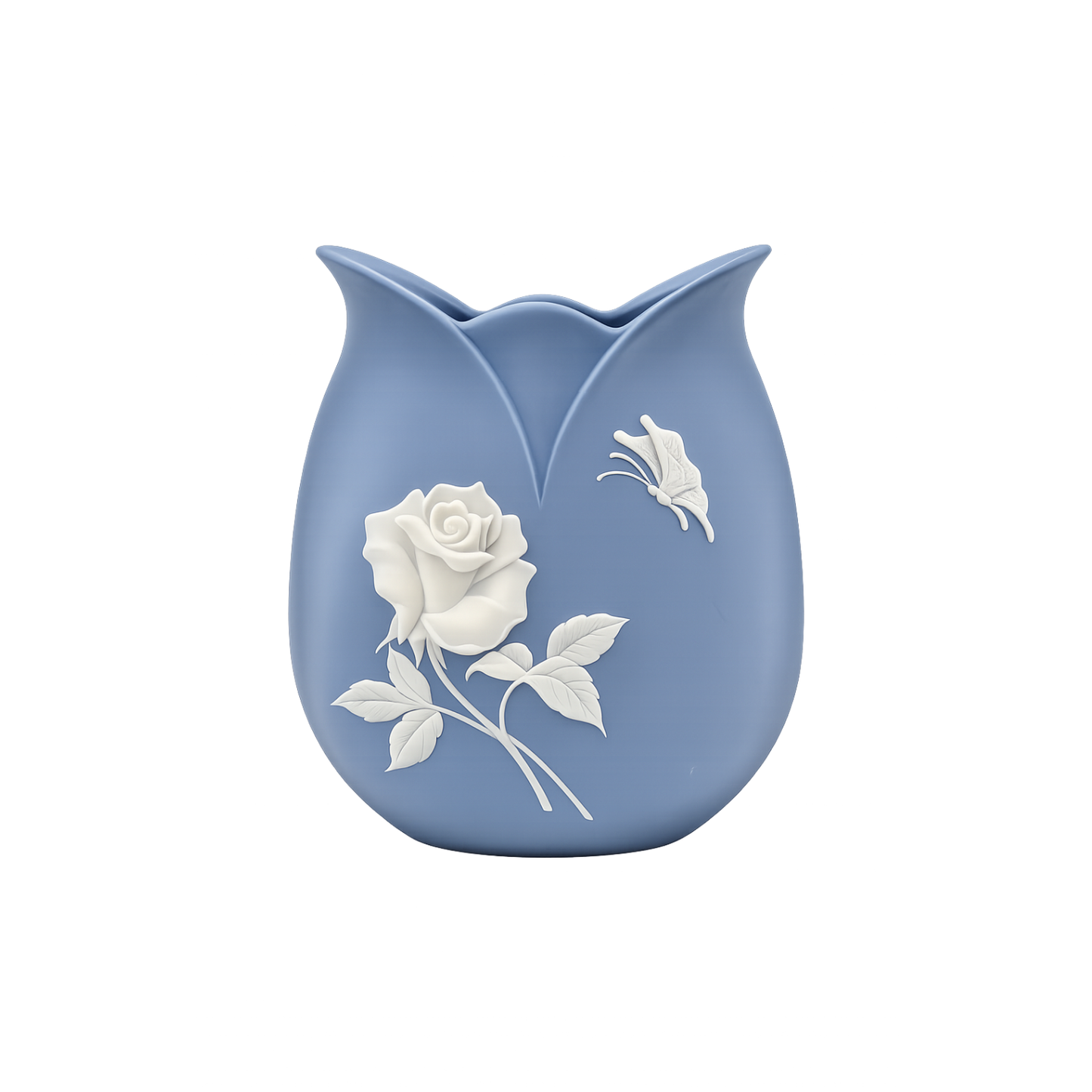Yuka Blue & White Vase — Yon (No. 4)