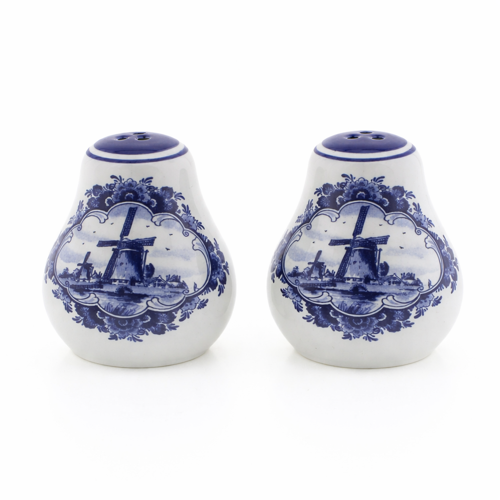 Delft Blue Windmill Salt & Pepper Shakers