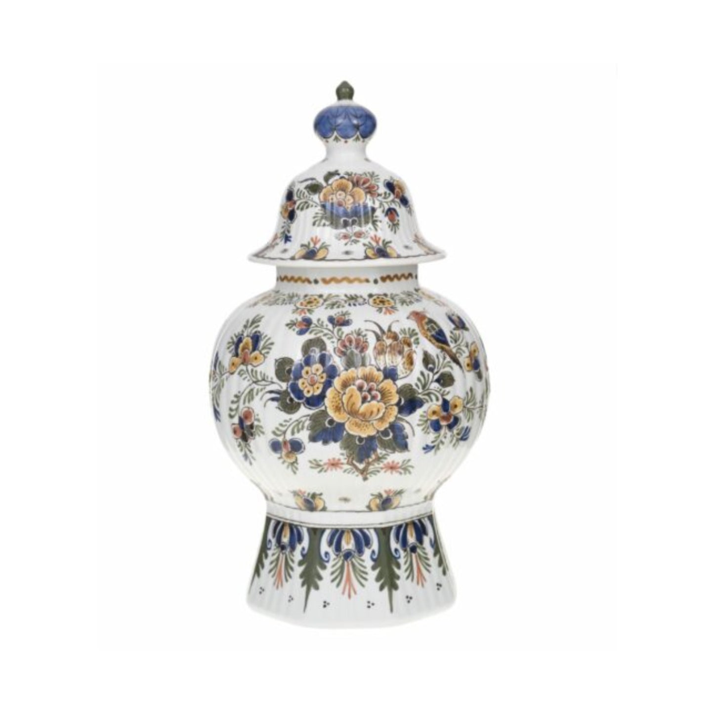 Polychrome Jar with Lid - 37.5 cm