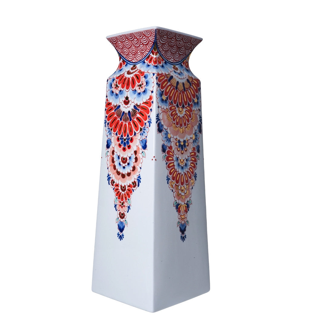 Imari Square Vase - 45 cm
