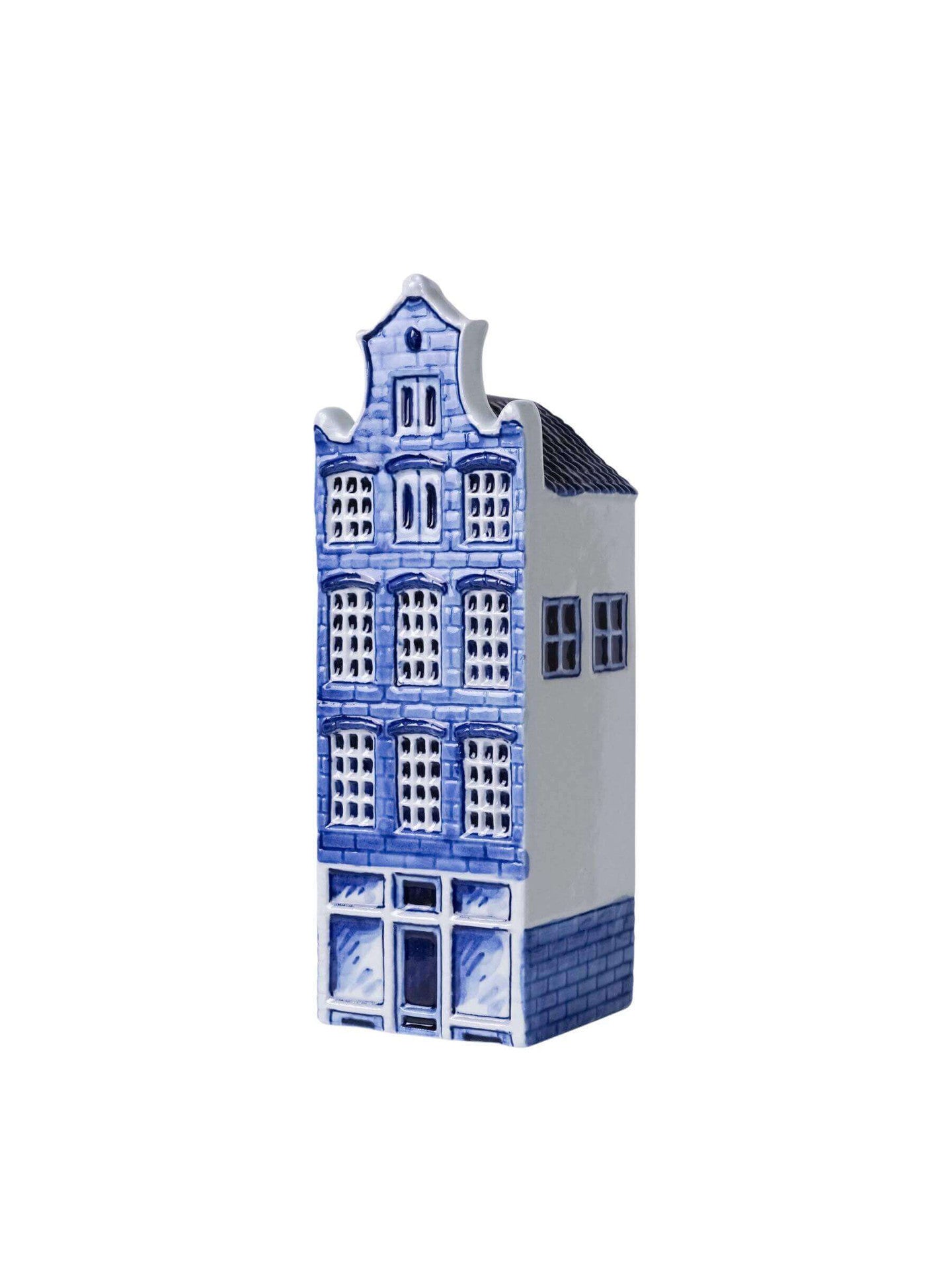 Clock Gable Delft Blue House (Hand-painted) - 17 cm