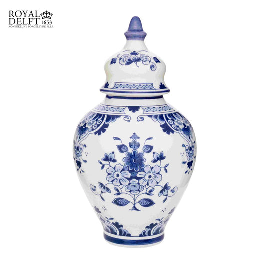 Blue & White Jar with Lid
