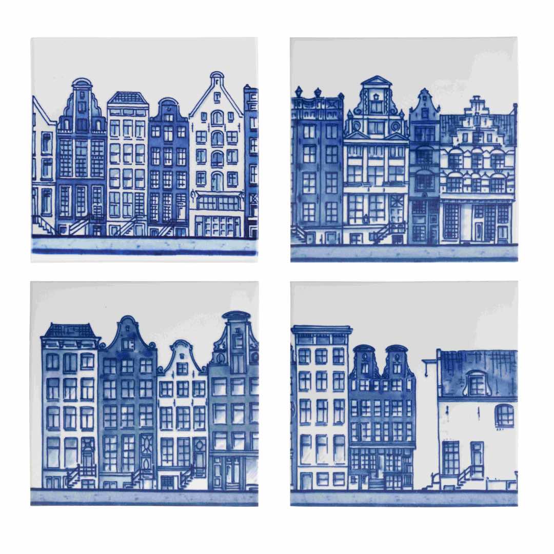 Royal Delft Canal House Tile #1
