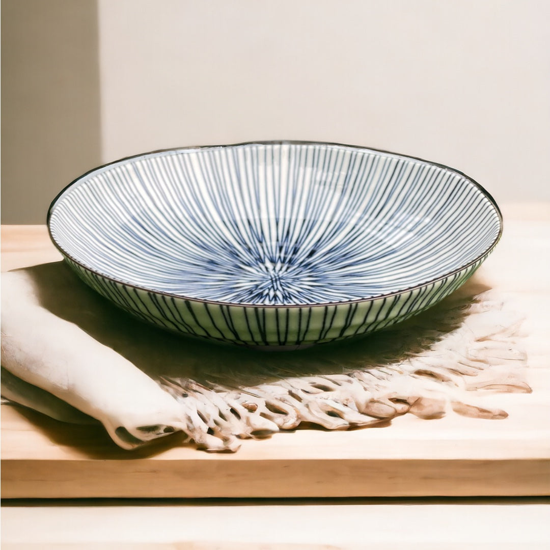 Tokusa Flat Bowl: Set of 2