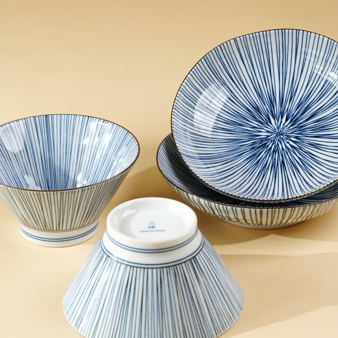 Tokusa Flat Bowl: Set of 2