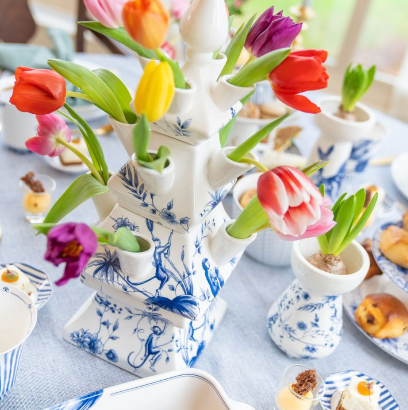 3-piece Tulipiere: Monkeys
