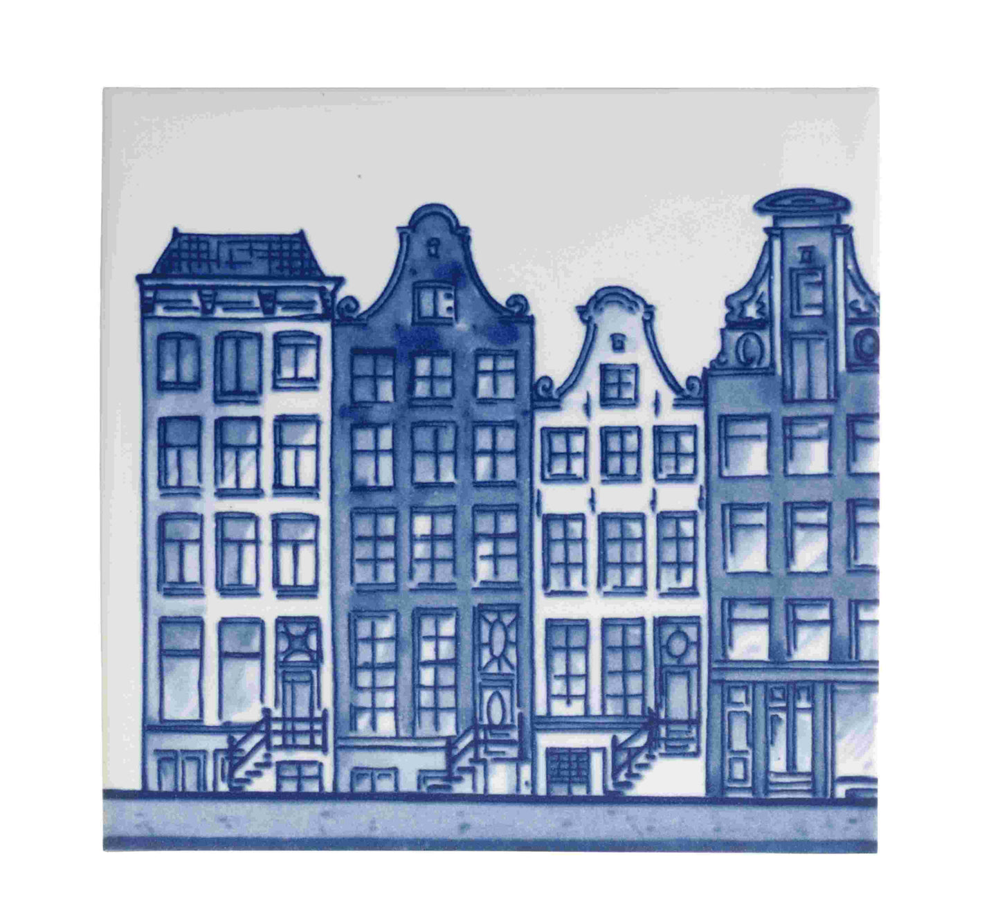 Royal Delft Tiles: Canal Houses