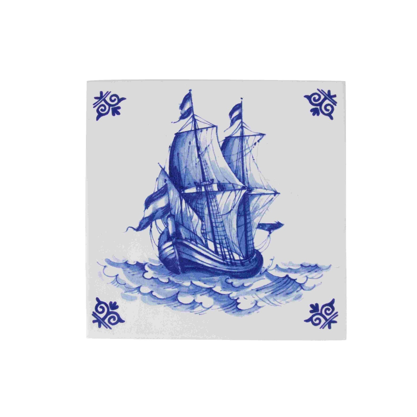 Royal Delft Dutch Heritage Tiles: Ship