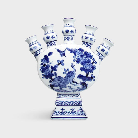 Tulip Delftware Vase (Hand-Painted)