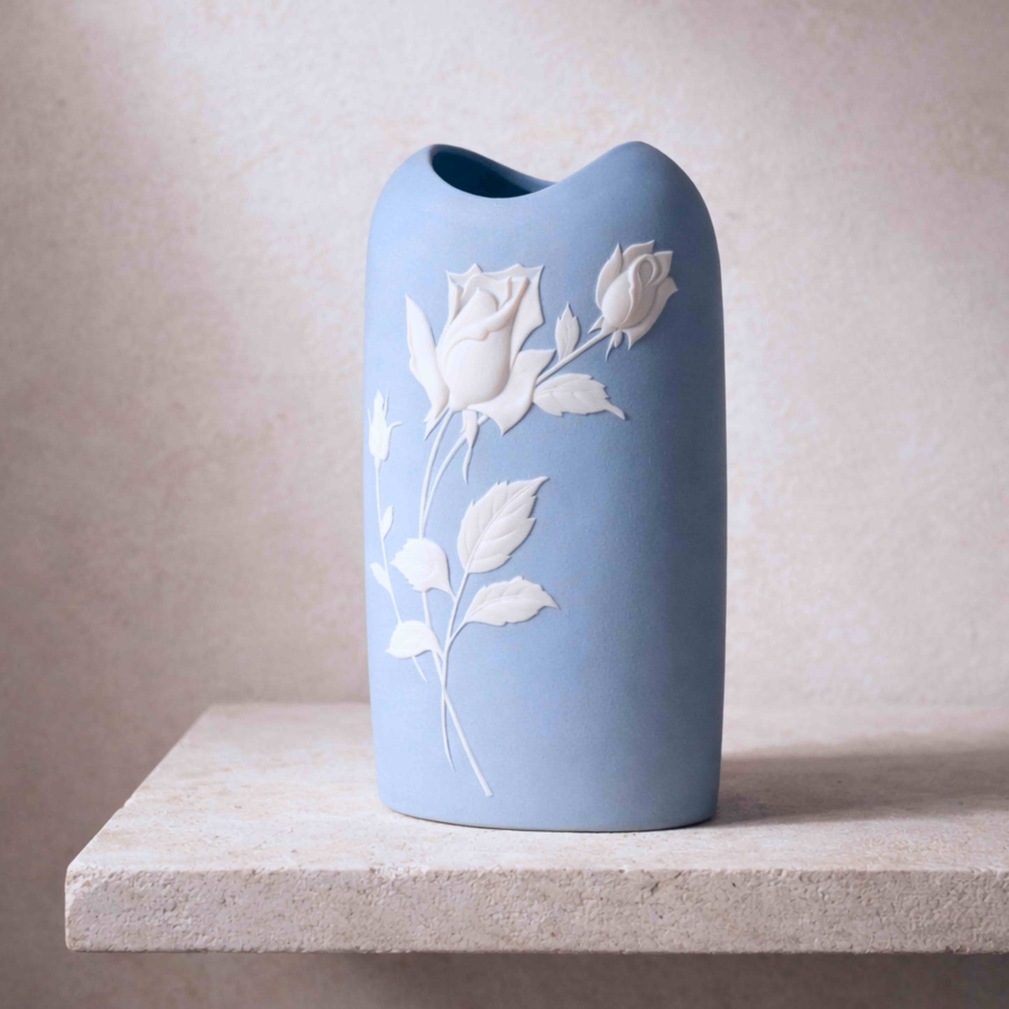 Yūka Blue & White Vase — Ichi (No. 1)
