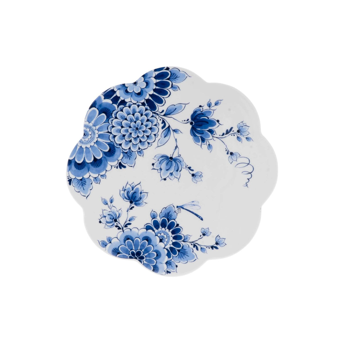 Delft Blue Flower Wall Applique