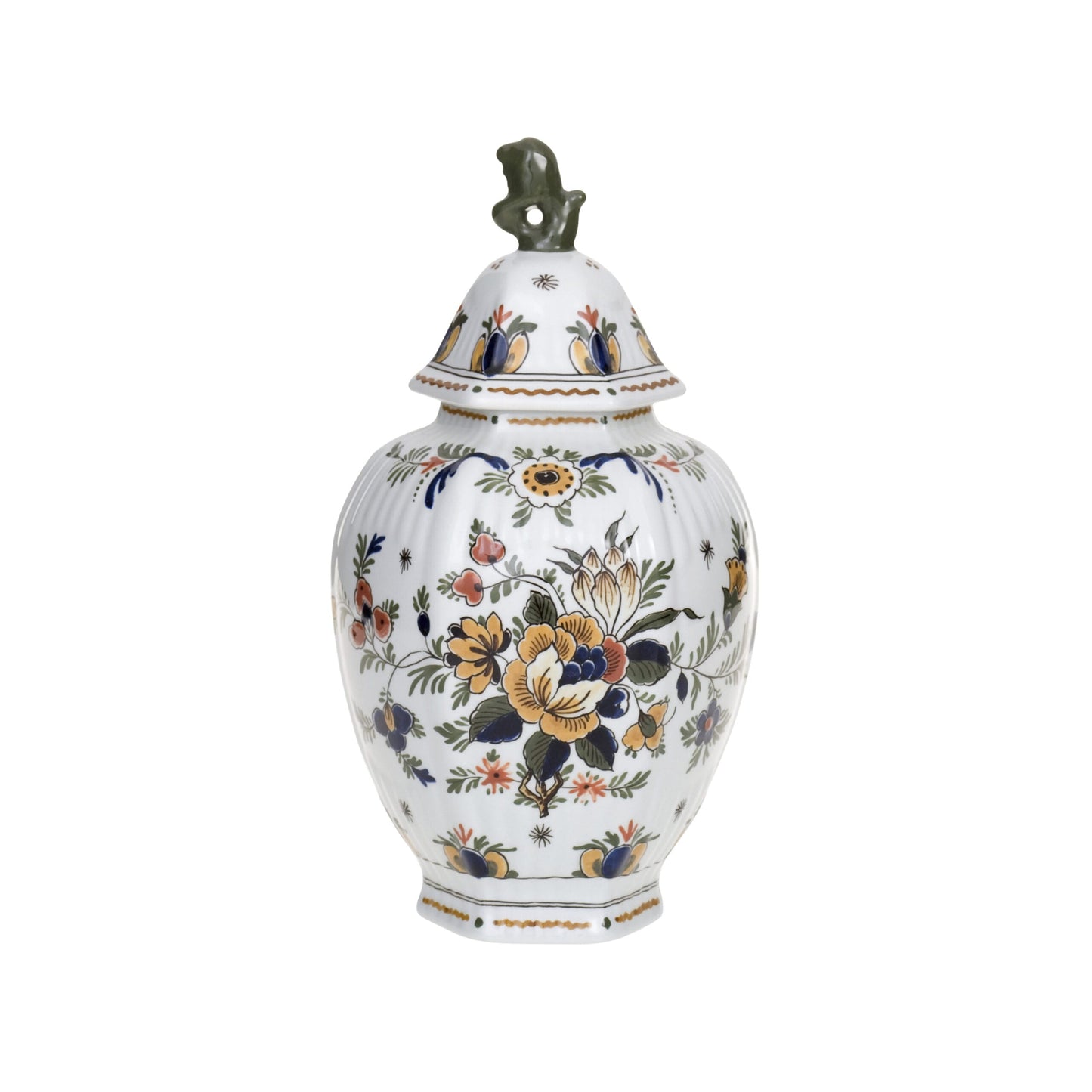 Polychrome Lidded Jar - 26 cm