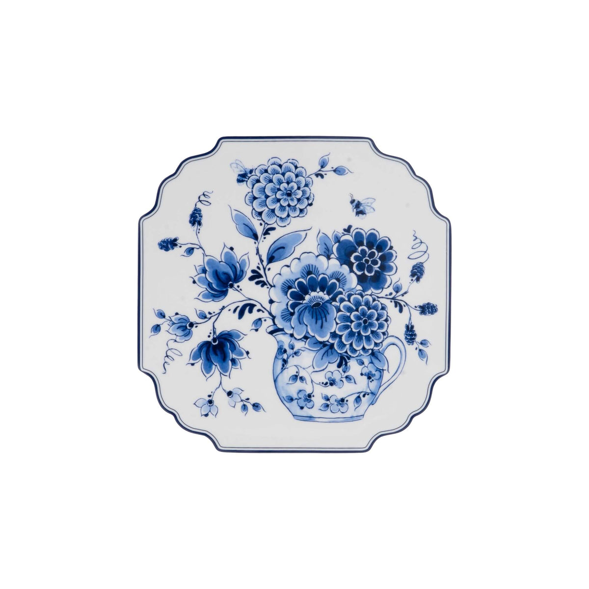 Delft Blue Still Life Wall Applique