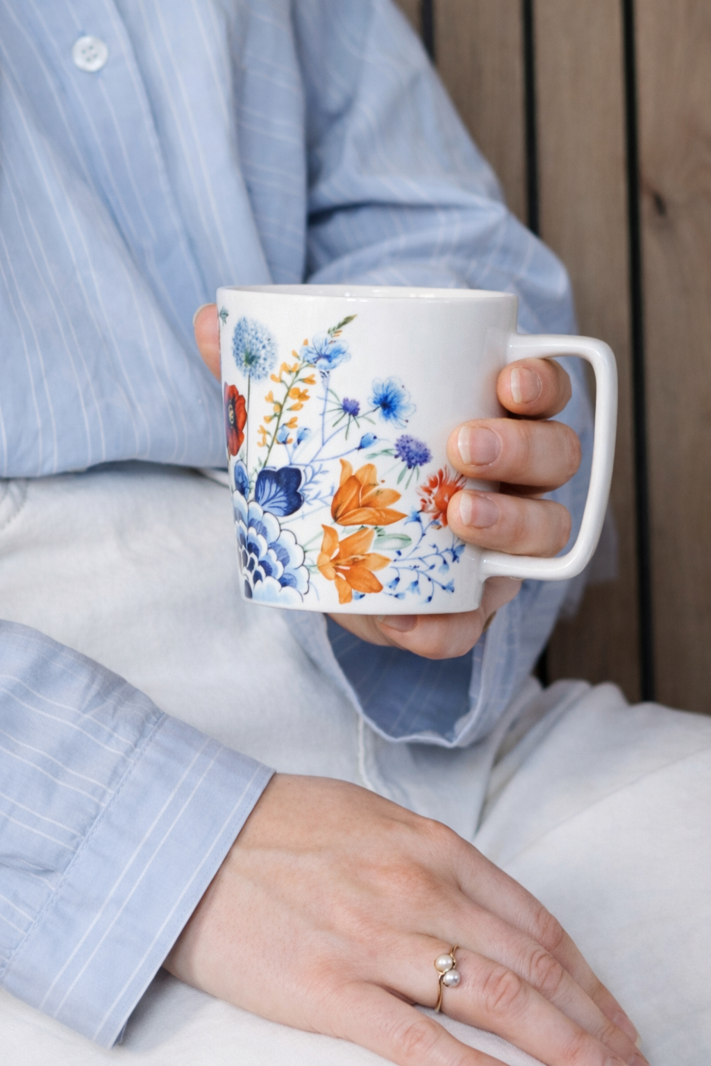 Tea Mug Wildbloemen – Flower Oasis (Set of 2)