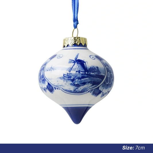 Christmas Ornaments: Delft Onion Bauble [Ships OCT 27]