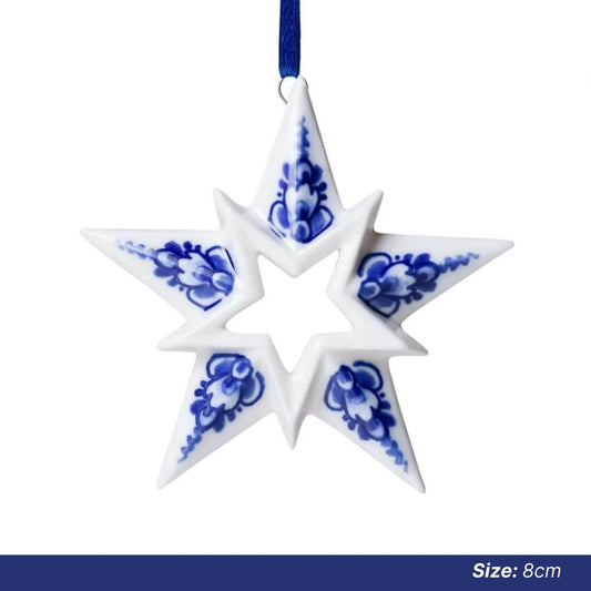 Christmas Ornaments: Delft Star [Ships OCT 27]