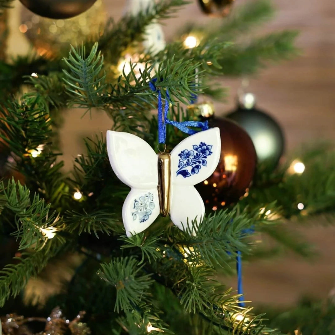 Christmas Ornaments: Delft Butterfly [Ships OCT 27]