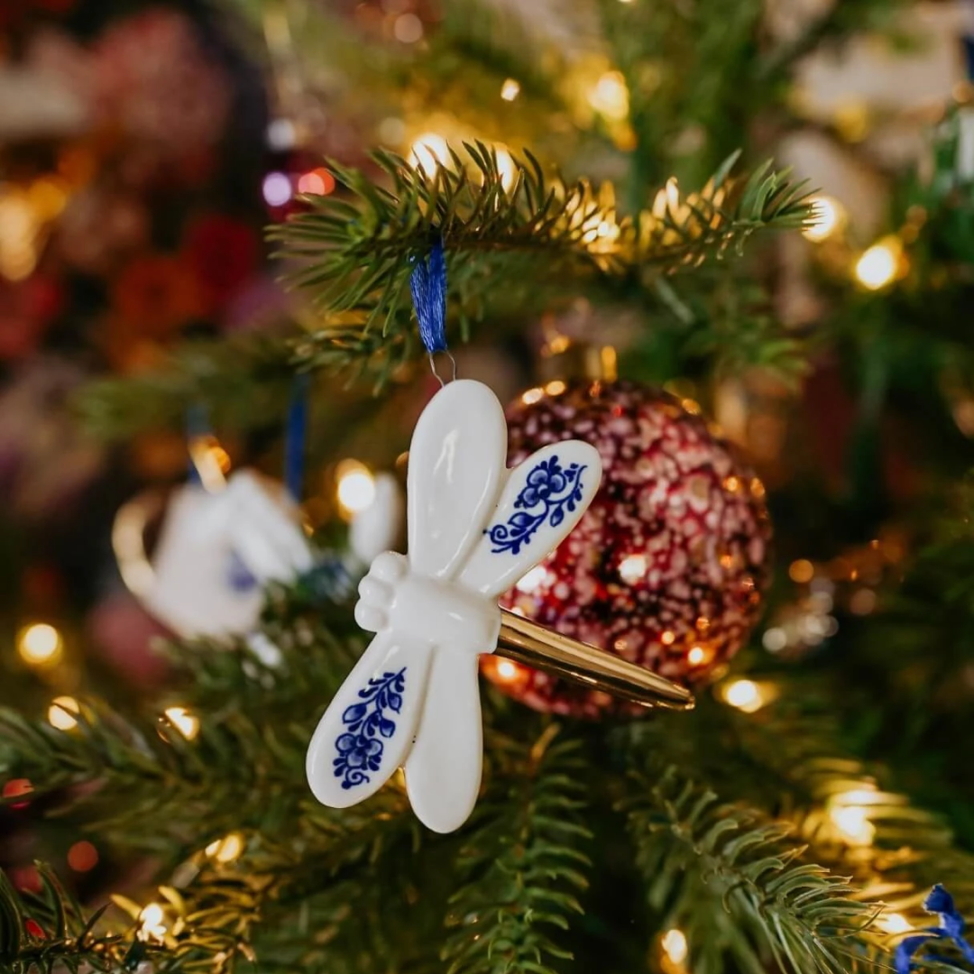 Christmas Ornaments: Delft Dragonfly [Ships OCT 27]