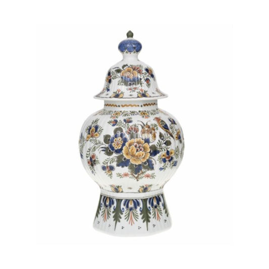 Polychrome Jar with Lid - 37.5 cm