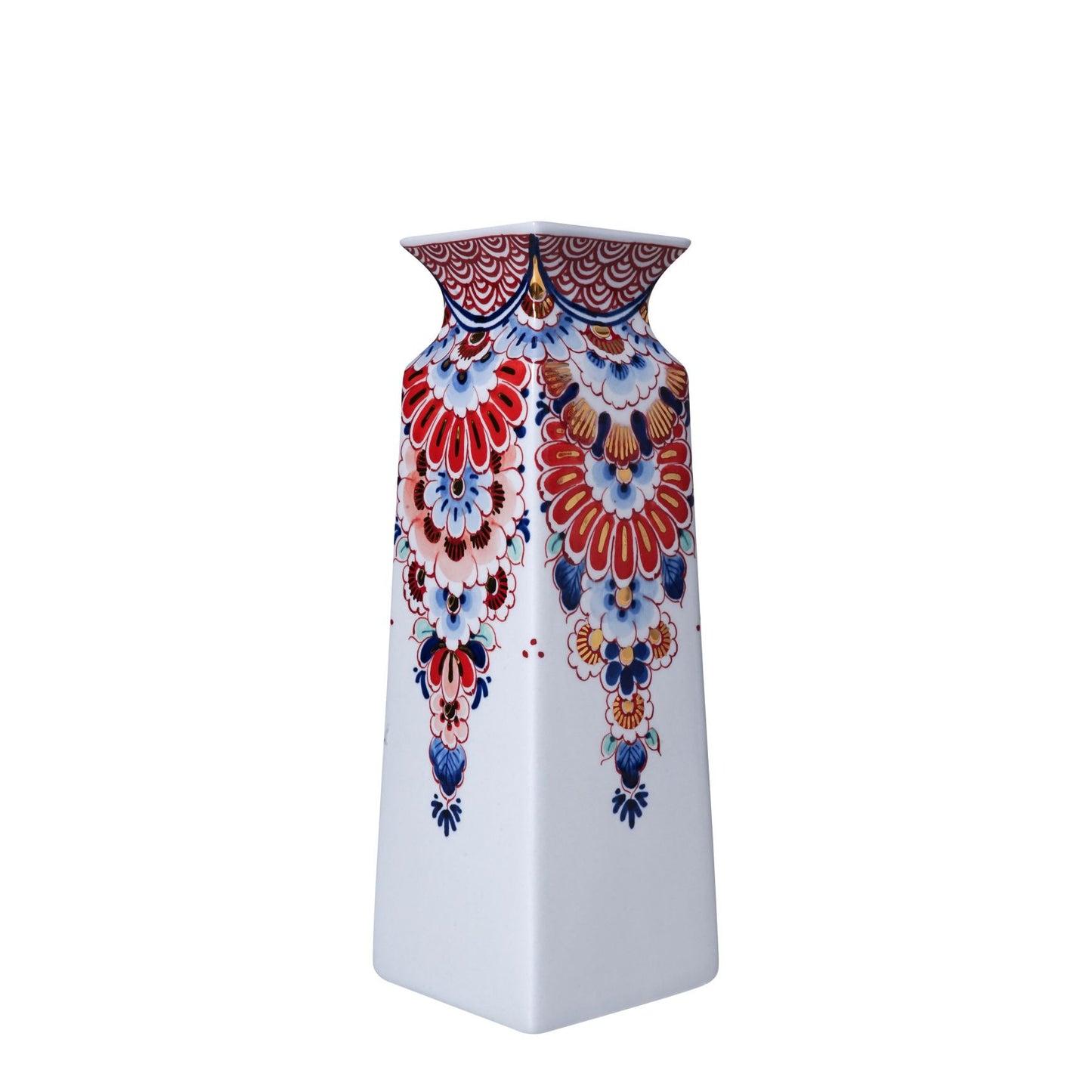 Imari Square Vase - 22 cm