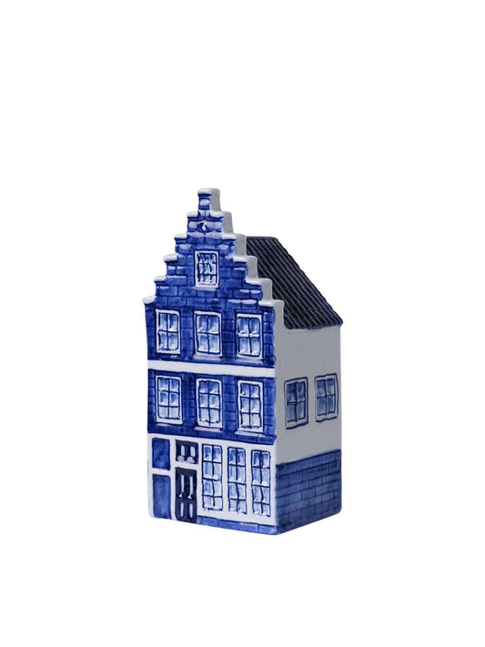 Classic Stepped Gable Delft Blue House (Hand-painted) - 13 cm