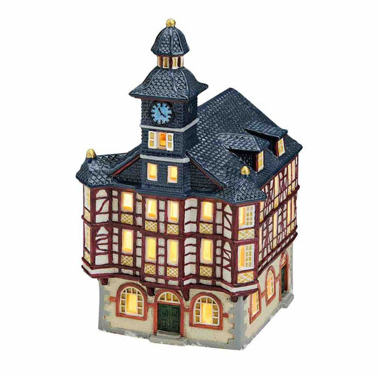 Townhall Heppenheim (Rathaus Heppenheim) - Tea Light Miniature (Hand-painted)