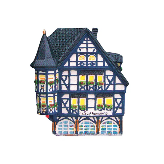 Rhein Bookstore - Tea Light Miniature (Hand-painted)