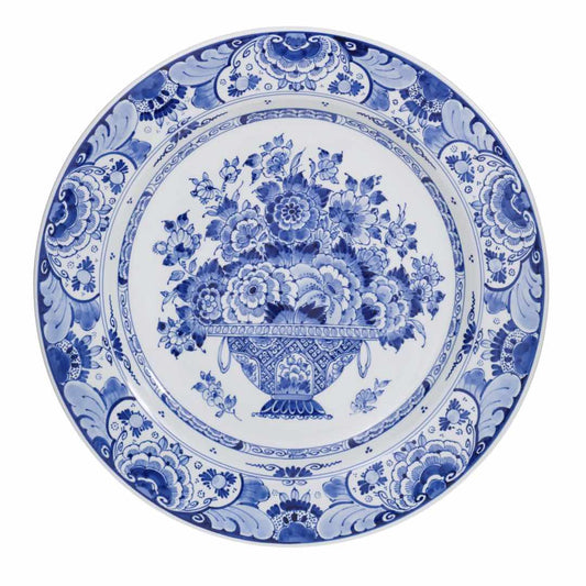 Timeless Delft Blue Bouquet Plate