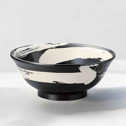 Kodai Bowl - Deep Black (Handpainted)