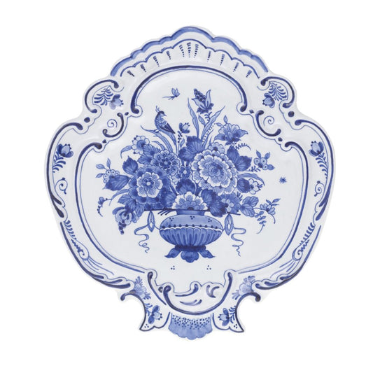 Classic Delft Blue Floral Plate