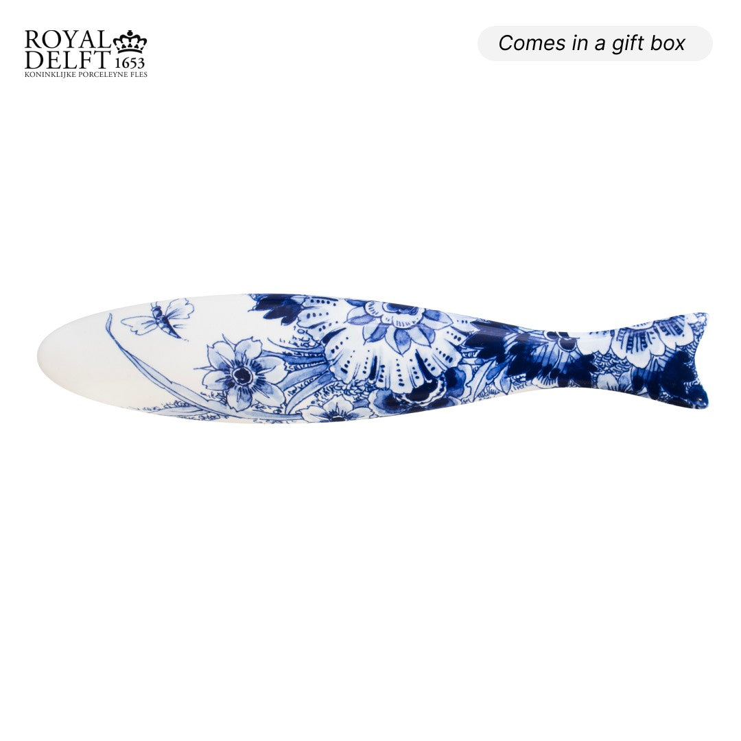 Blue Herring Wall Hanging: Dragonfly Flower