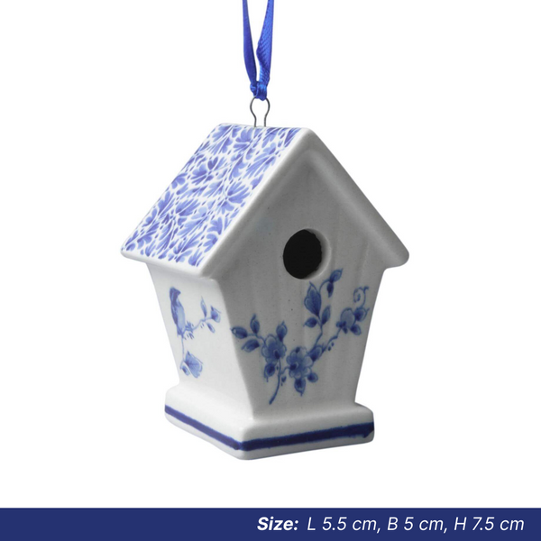 Christmas Ornaments: Delft Bird House