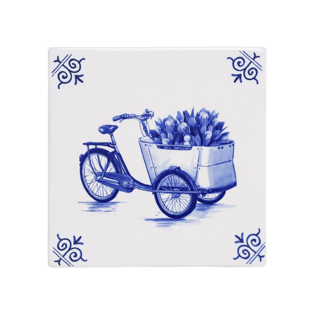Delft Blue Tile: Flower Cycle