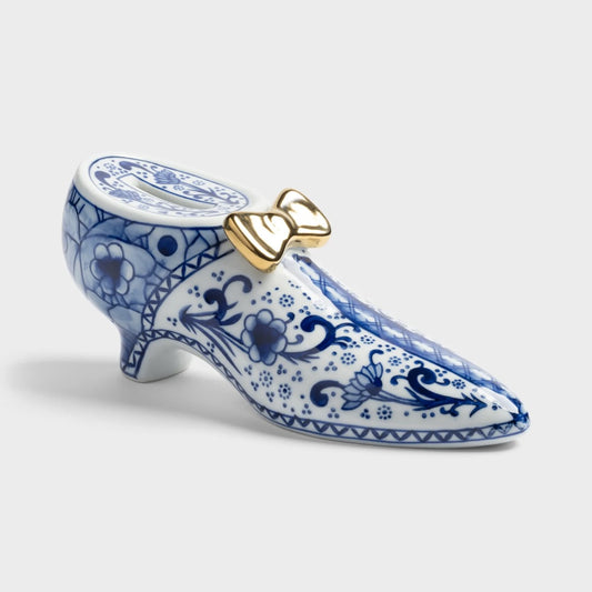 [NEW] Delftware Shoe Coin Bank