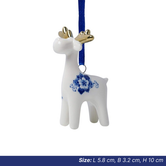 Christmas Ornaments: Delft Caribou