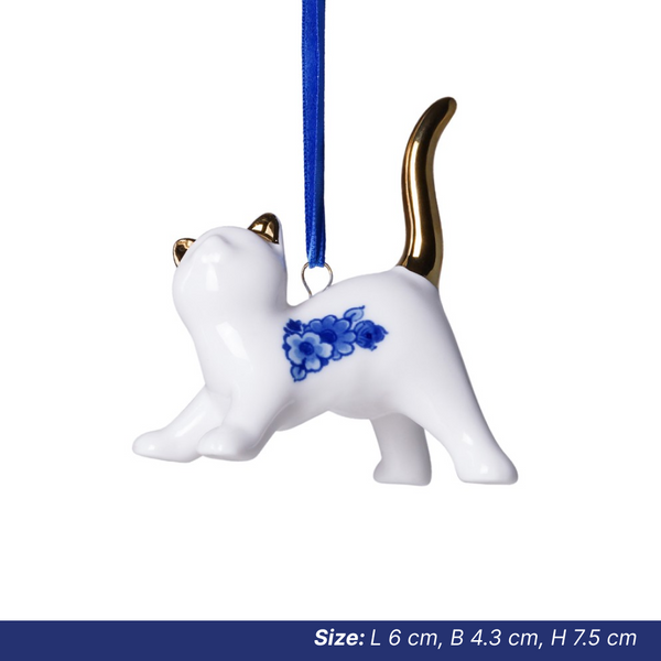 Christmas Ornaments: Delft Cat
