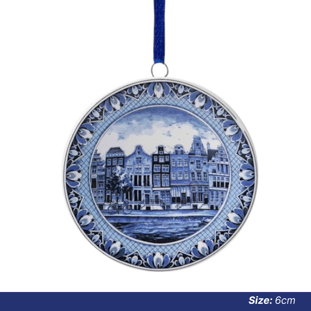 Christmas Ornaments: Canal House Wall Plate [SHIPS DEC 1]