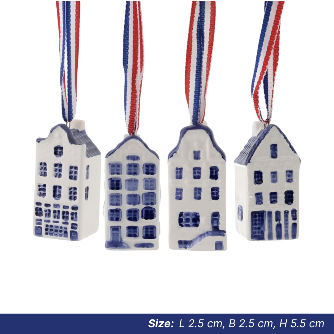 Christmas Ornaments: Canal Houses - 4 Designs Available