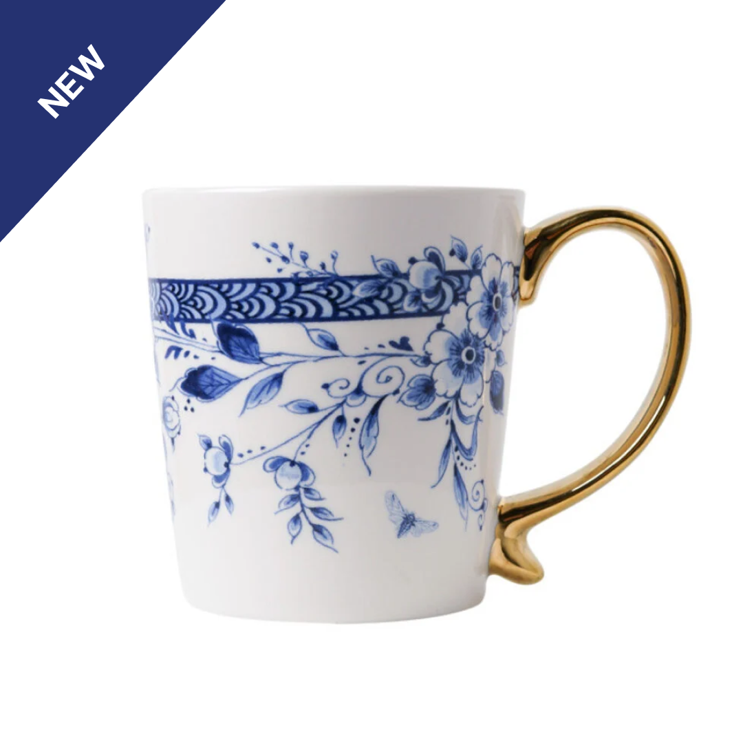Gold Faience Mug (Set of 2)