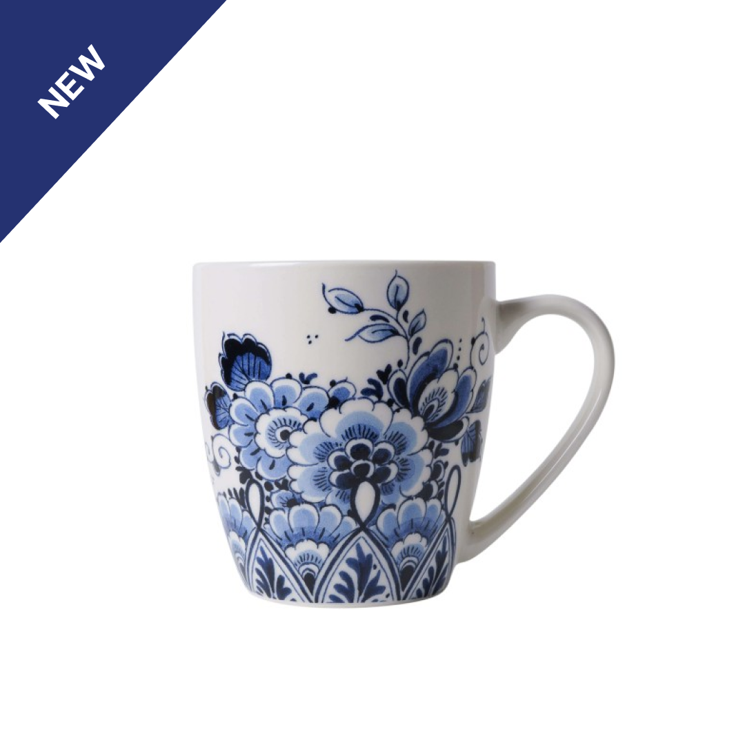 Delft Blue Floral Mug (Set of 2) - 200ml