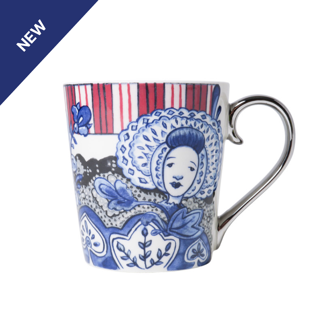 The Dutch Heritage Collection –  Tea Mug Isabee Lace Mugs (Set of 2)