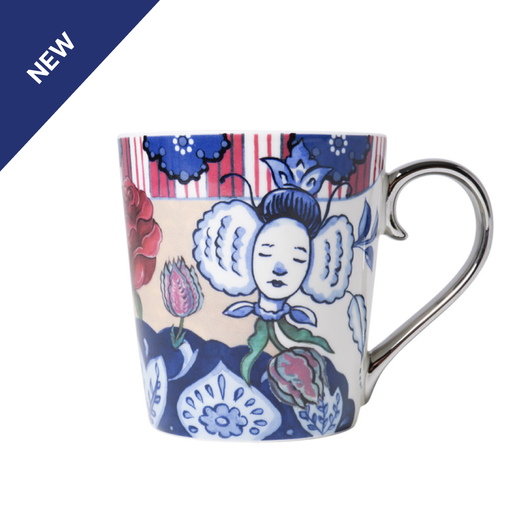 The Dutch Heritage Collection – Tea Mug Seven Roses (Set of 2)
