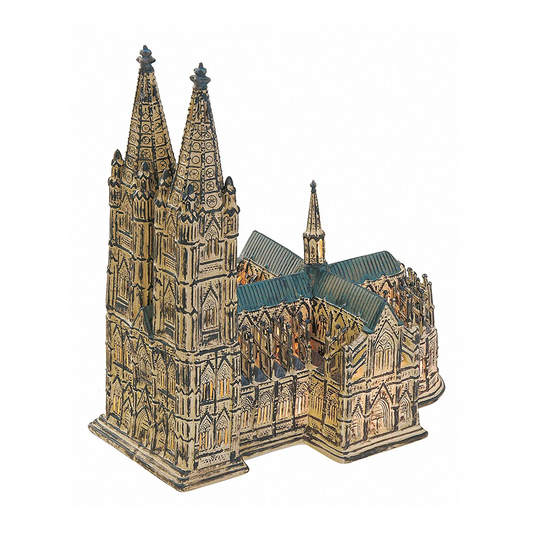German (Cologne) Cathedral - Tea Light Miniature (Hand-painted)