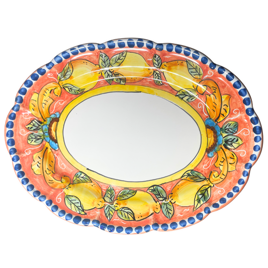 Large Serving Platter - Giardino Salmone (Salmon)