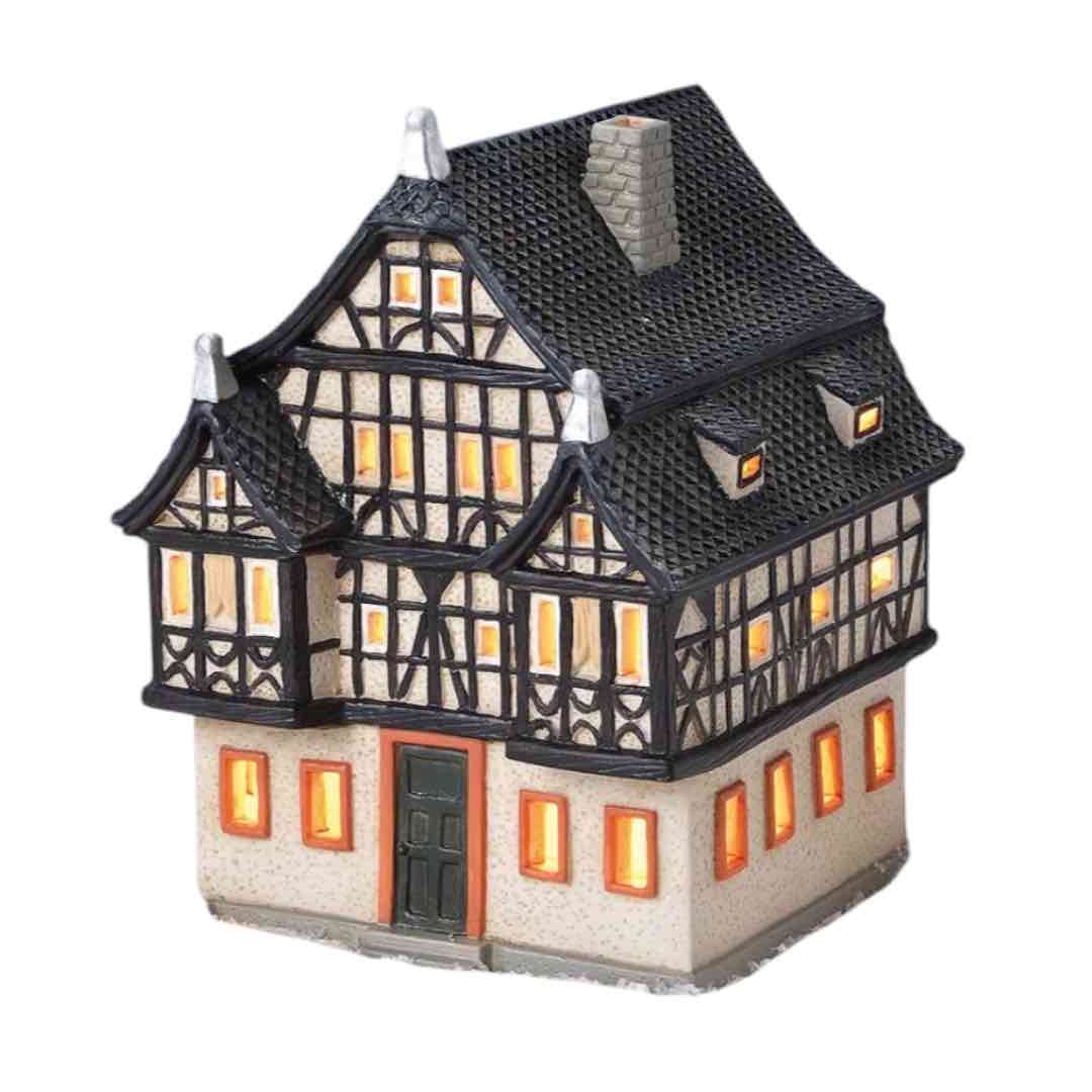 Three-gabled House - Tea Light Miniature (Hand-painted)